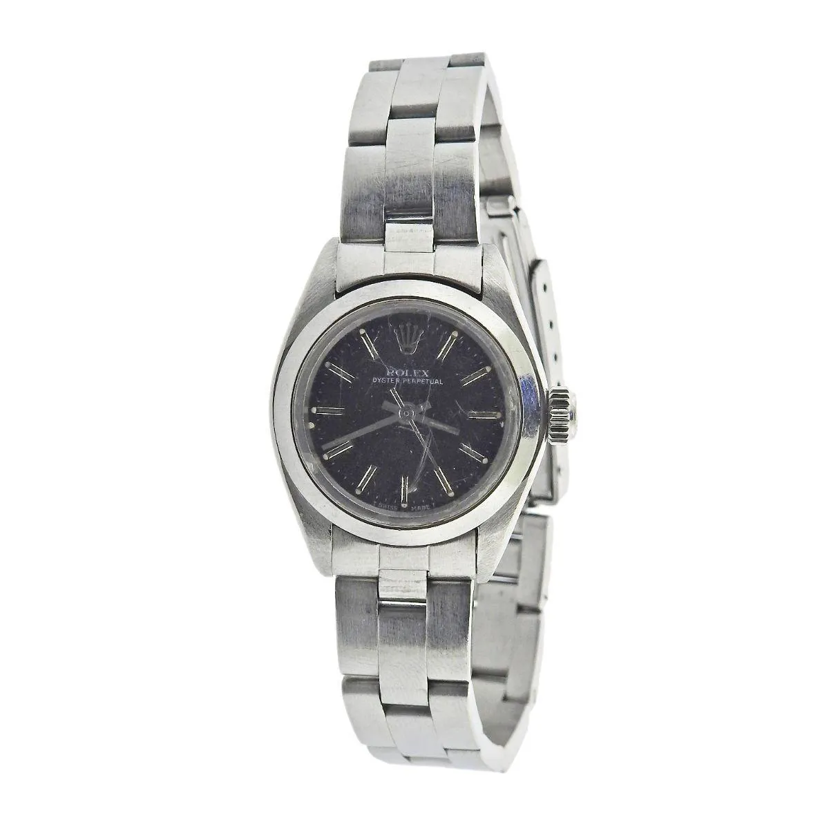 Rolex Oyster Perpetual 26 6718 24mm Stainless steel Black