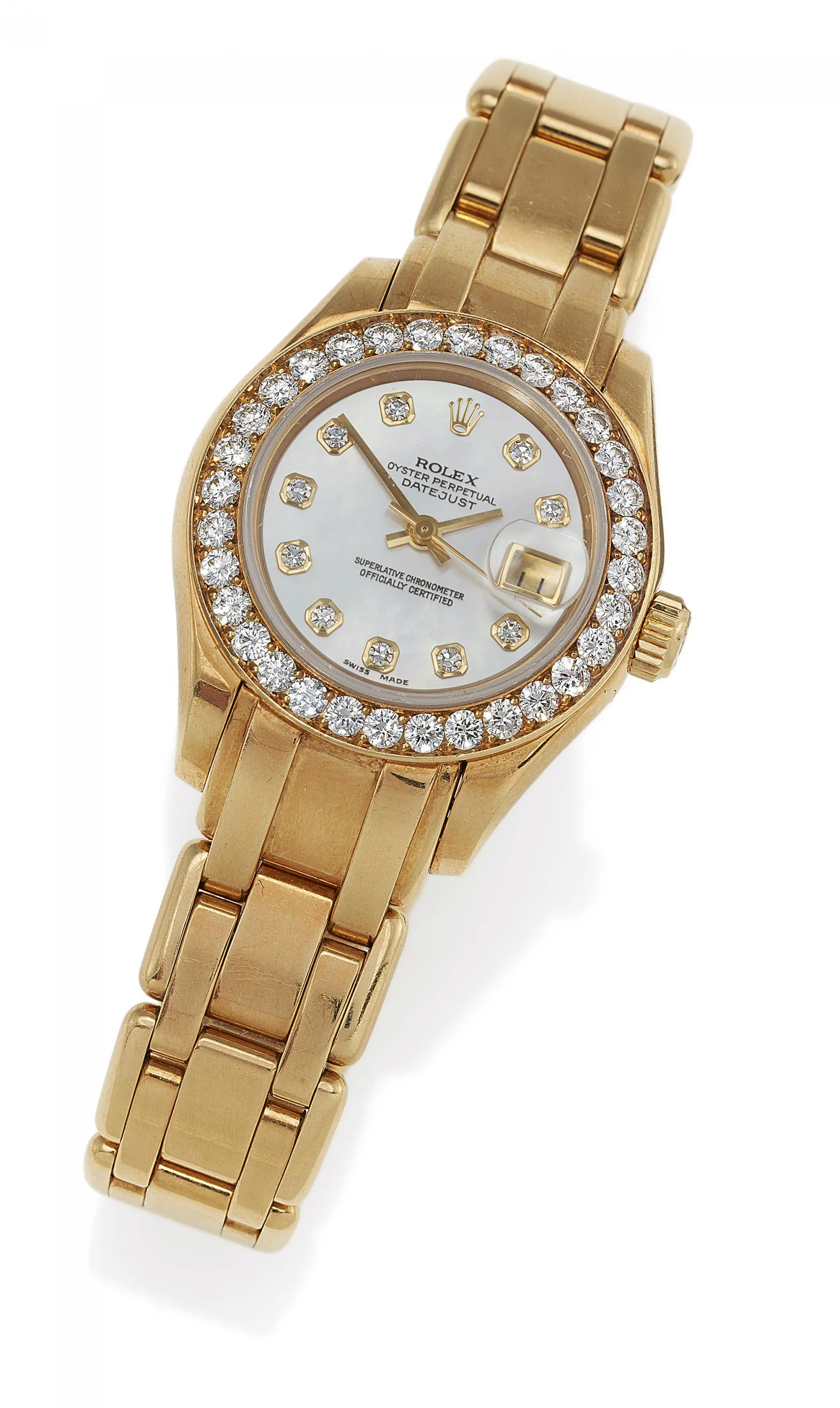 Rolex Pearlmaster 69298 Yellow gold Mother-of-pearl