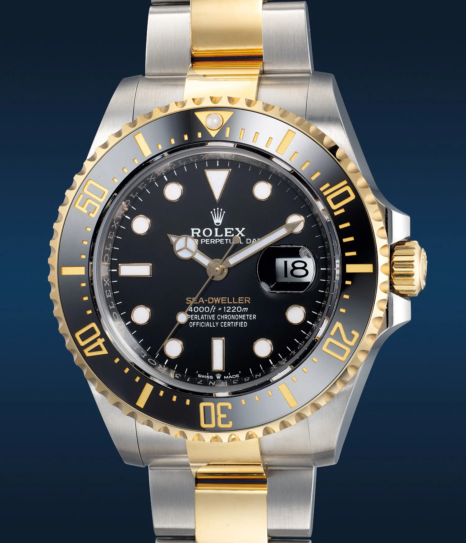 Rolex Sea-Dweller 126603 43mm Yellow gold and Stainless steel Black