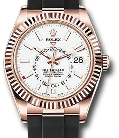 Rolex Sky-Dweller 326235 42mm Rose gold White