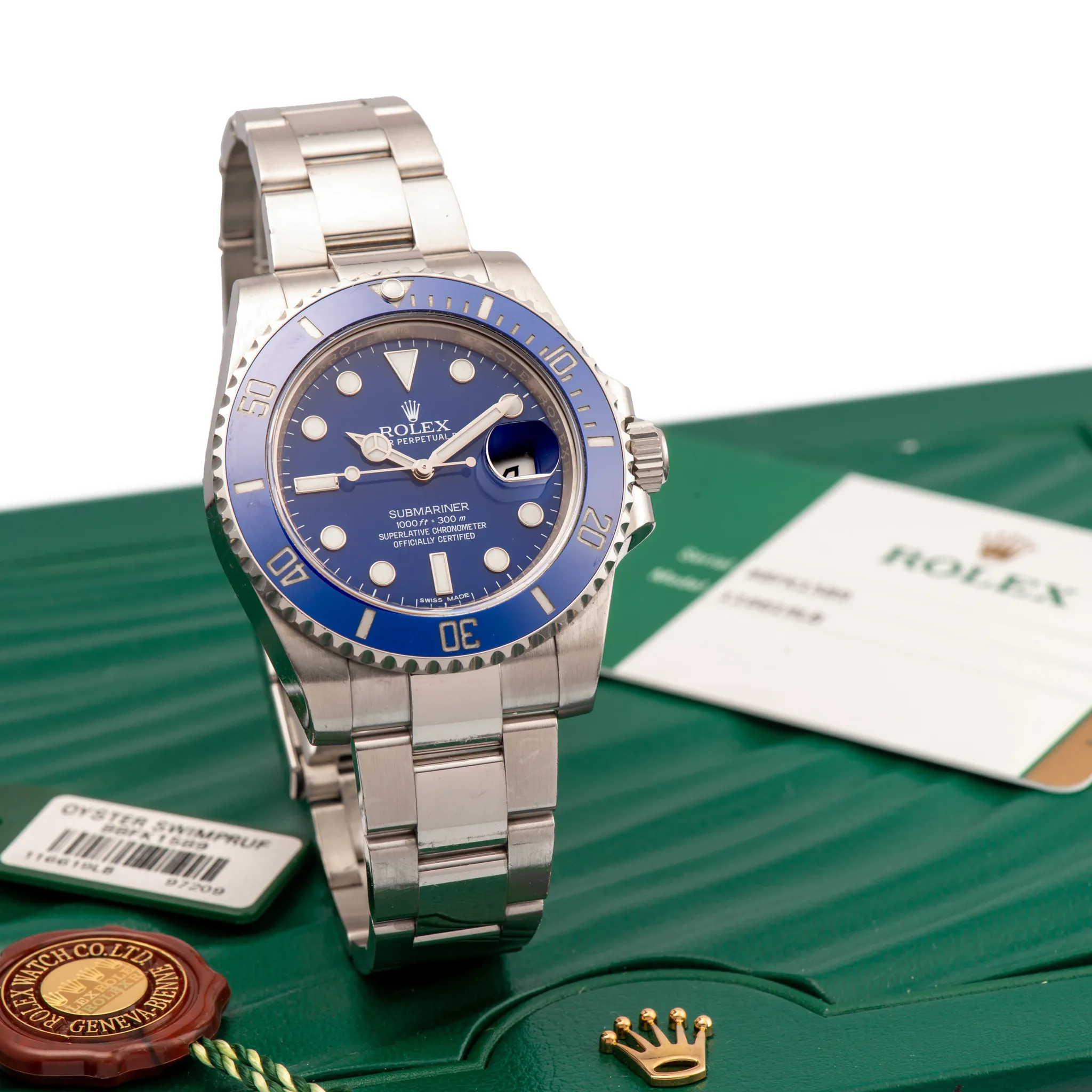 Rolex Submariner 116619LB 40mm White gold Blue 1