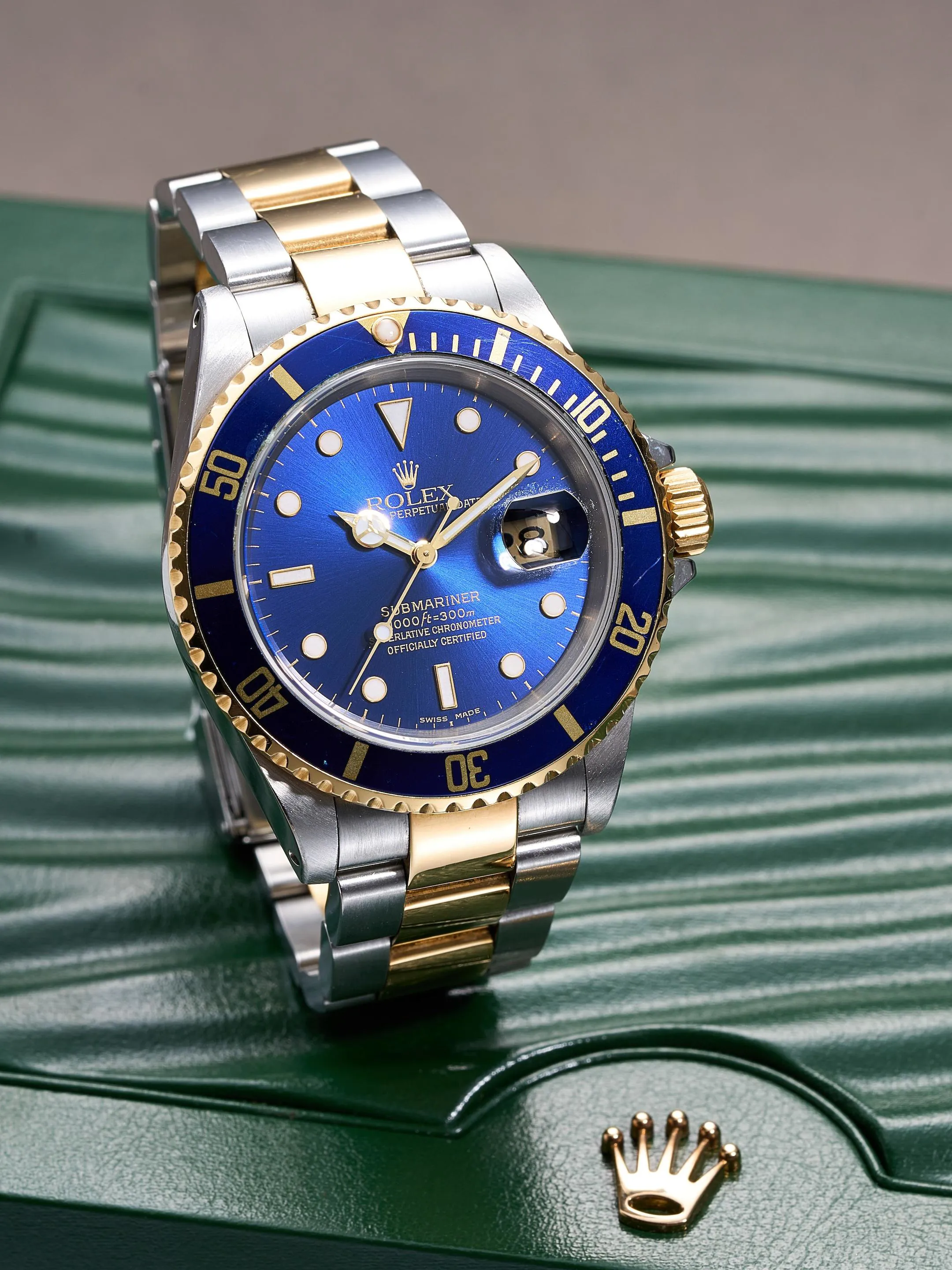 Rolex Submariner Date 16613LB 40mm Yellow gold and Stainless steel Blue