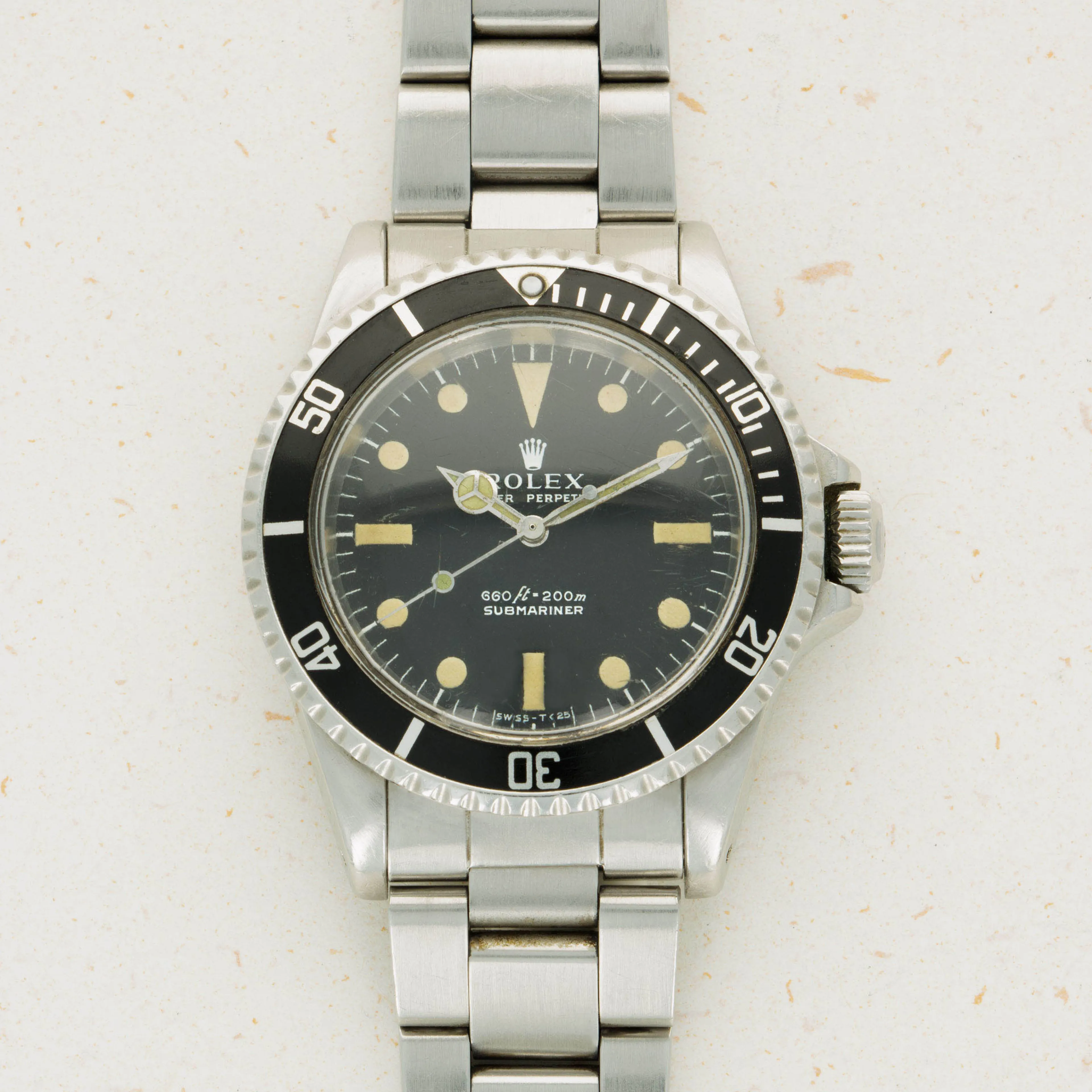 Rolex Submariner 5513 40mm Stainless steel Black