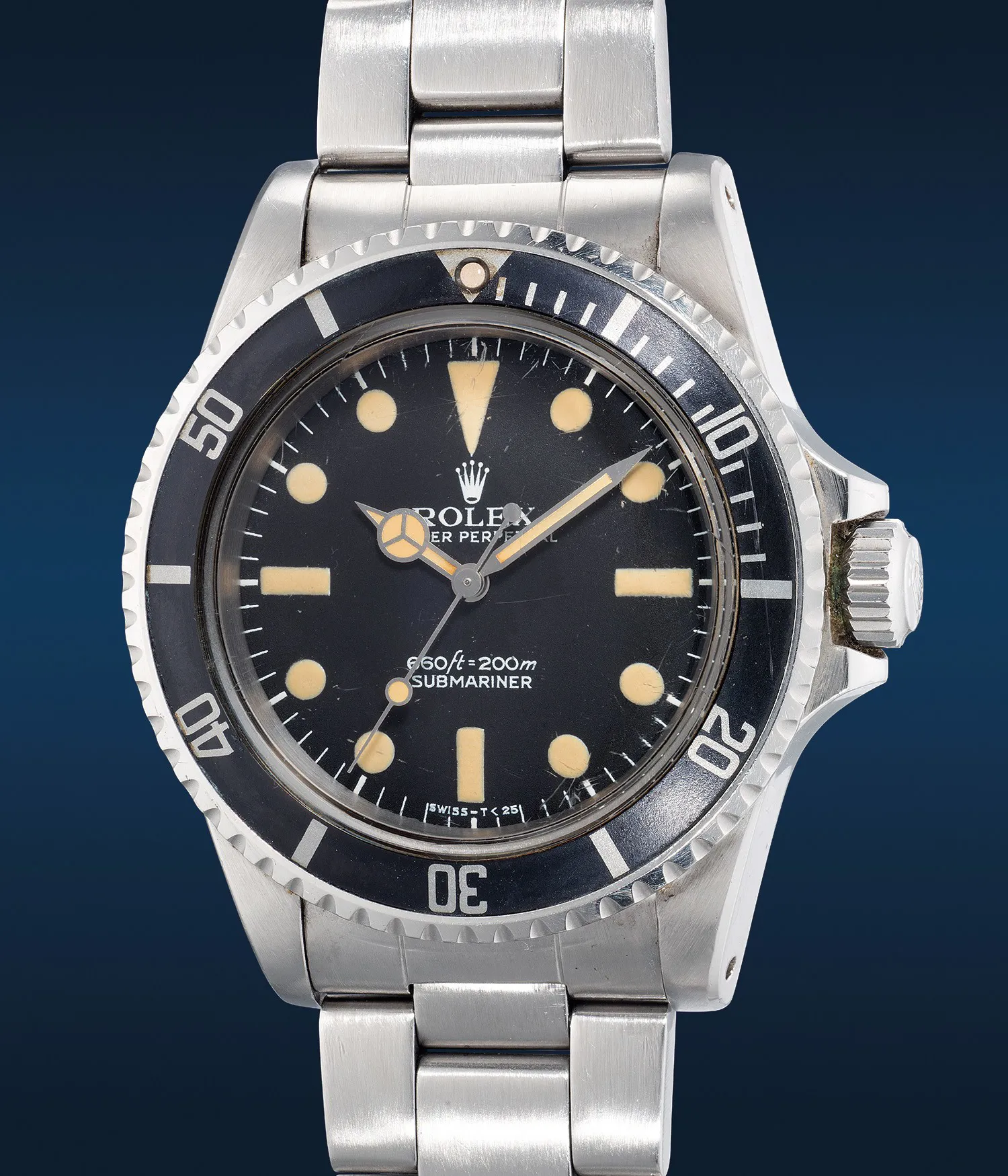 Rolex Submariner 5513 40mm Stainless steel Black