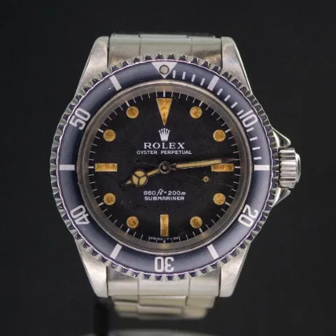 Rolex Submariner 5513 40mm Stainless steel Black