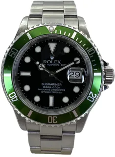 Rolex Submariner 16610 LV Flat Four Stainless steel Black