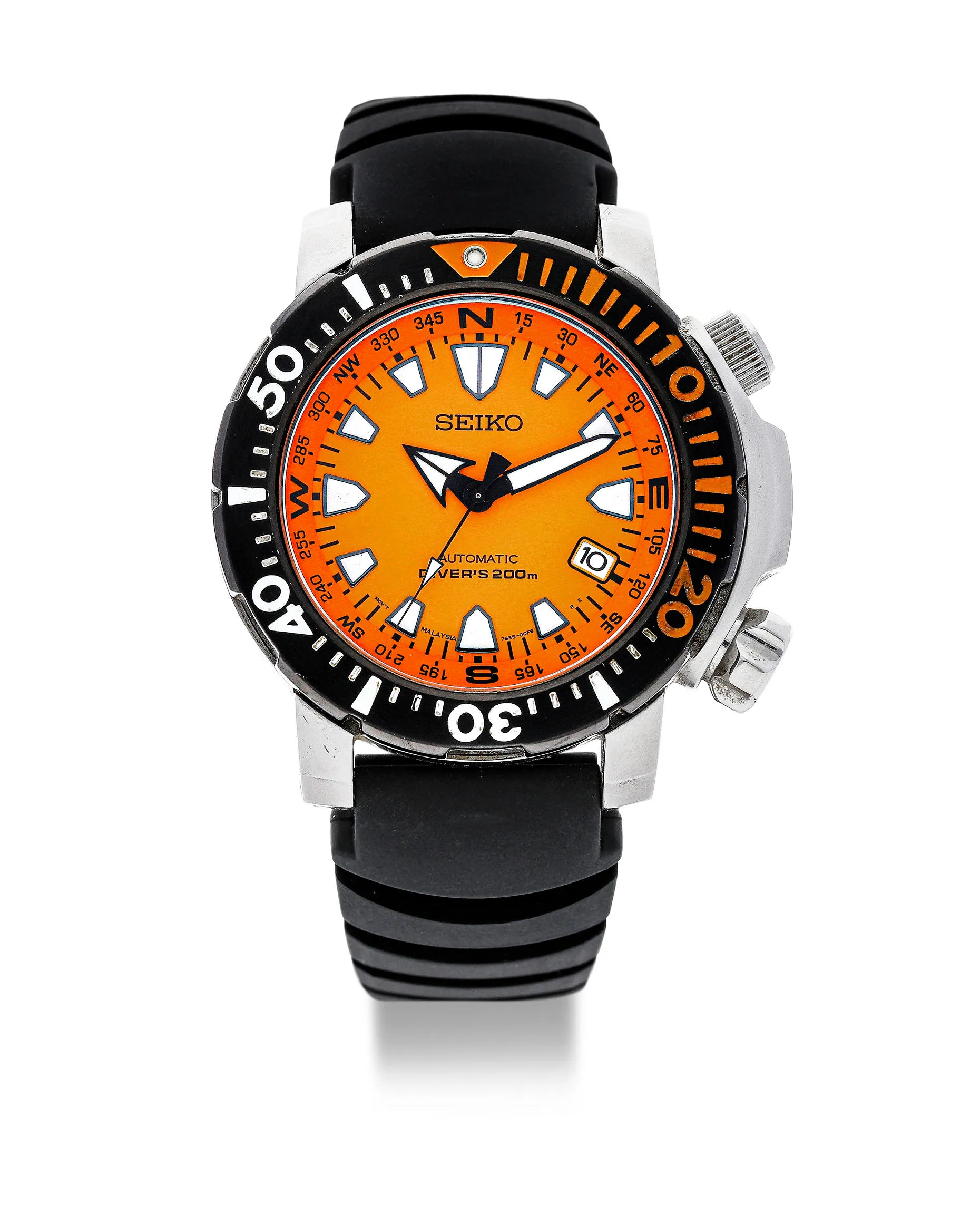 Seiko Diver's 200m SNM037 47mm Stainless steel Orange