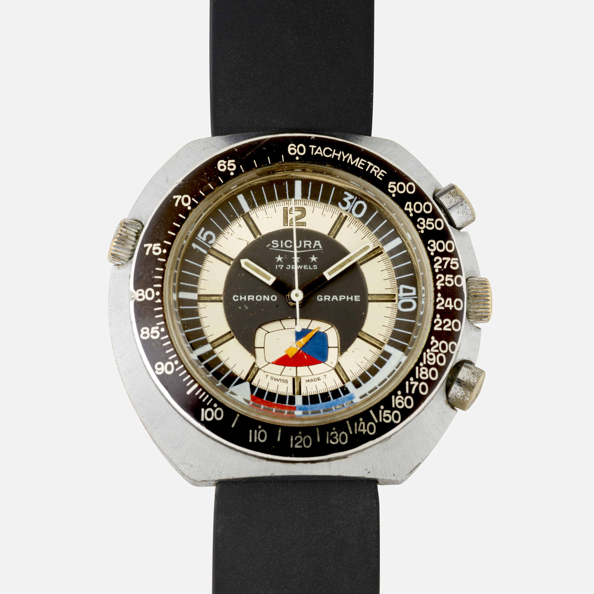 Sicura Stainless steel Black and Silver 1970 | Watches | Lot  display picture 2