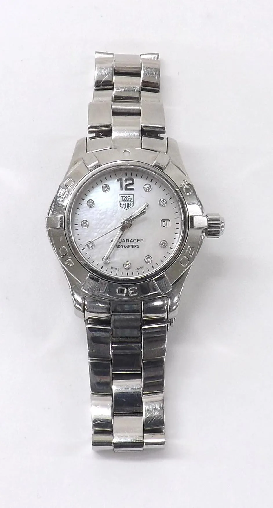 TAG Heuer Aquaracer WAF1415 28mm Stainless steel Mother-of-pearl