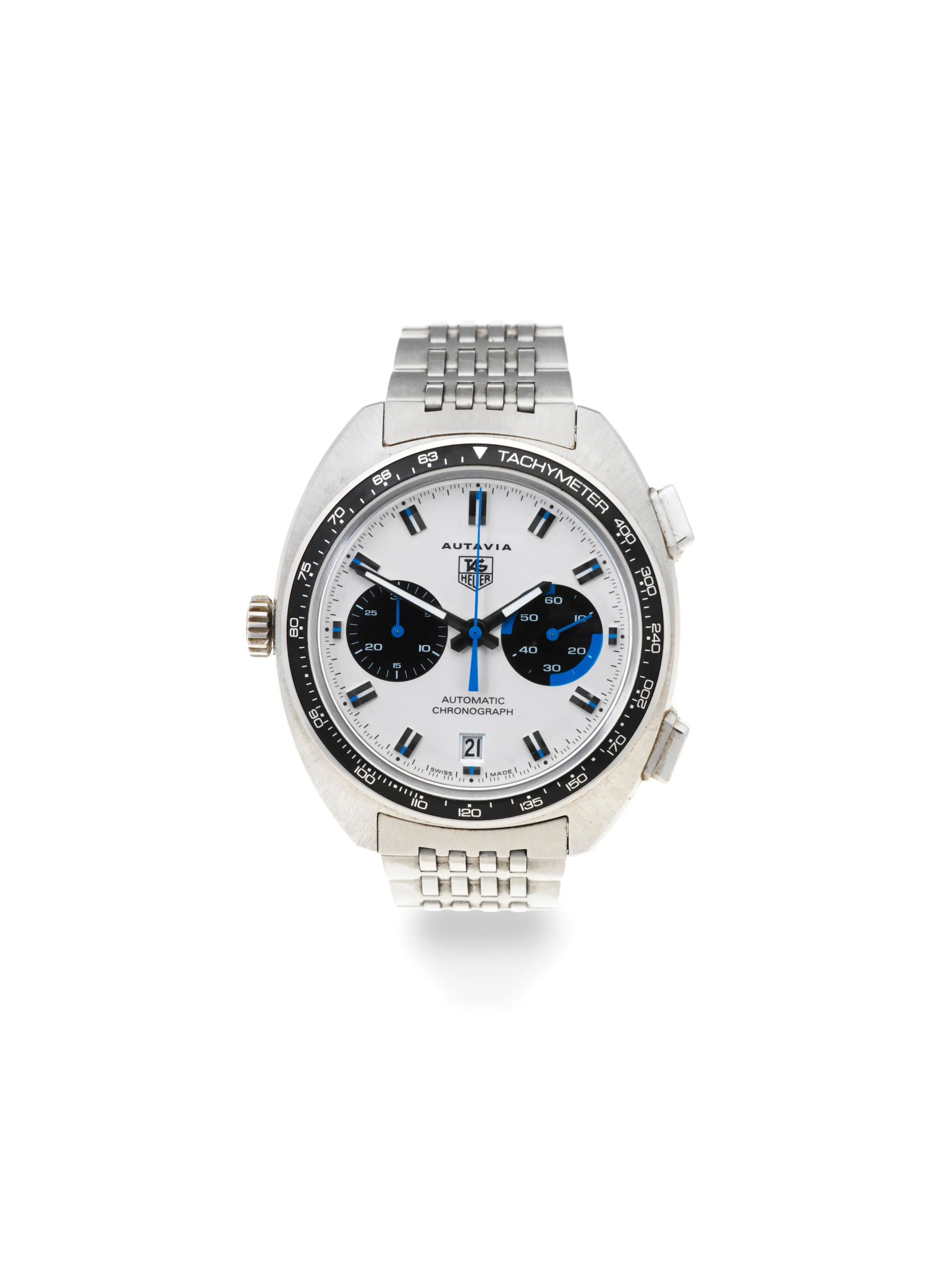 TAG Heuer Autavia CY2110 43mm Stainless steel White