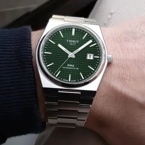 Tissot PRX T137.407.11.091.00 Powermatic 80 Verde Automatico 40mm Stainless steel Green