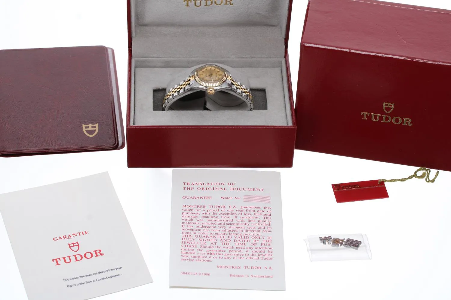 Tudor Princess Oysterdate 92313 23mm Yellow gold and Stainless steel Champagne