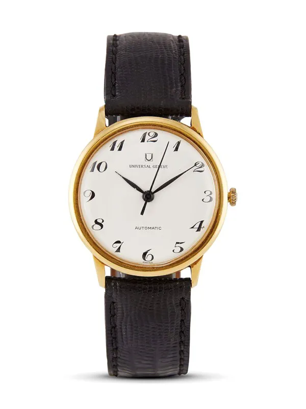 Universal Genève Microtor 33mm Yellow gold White