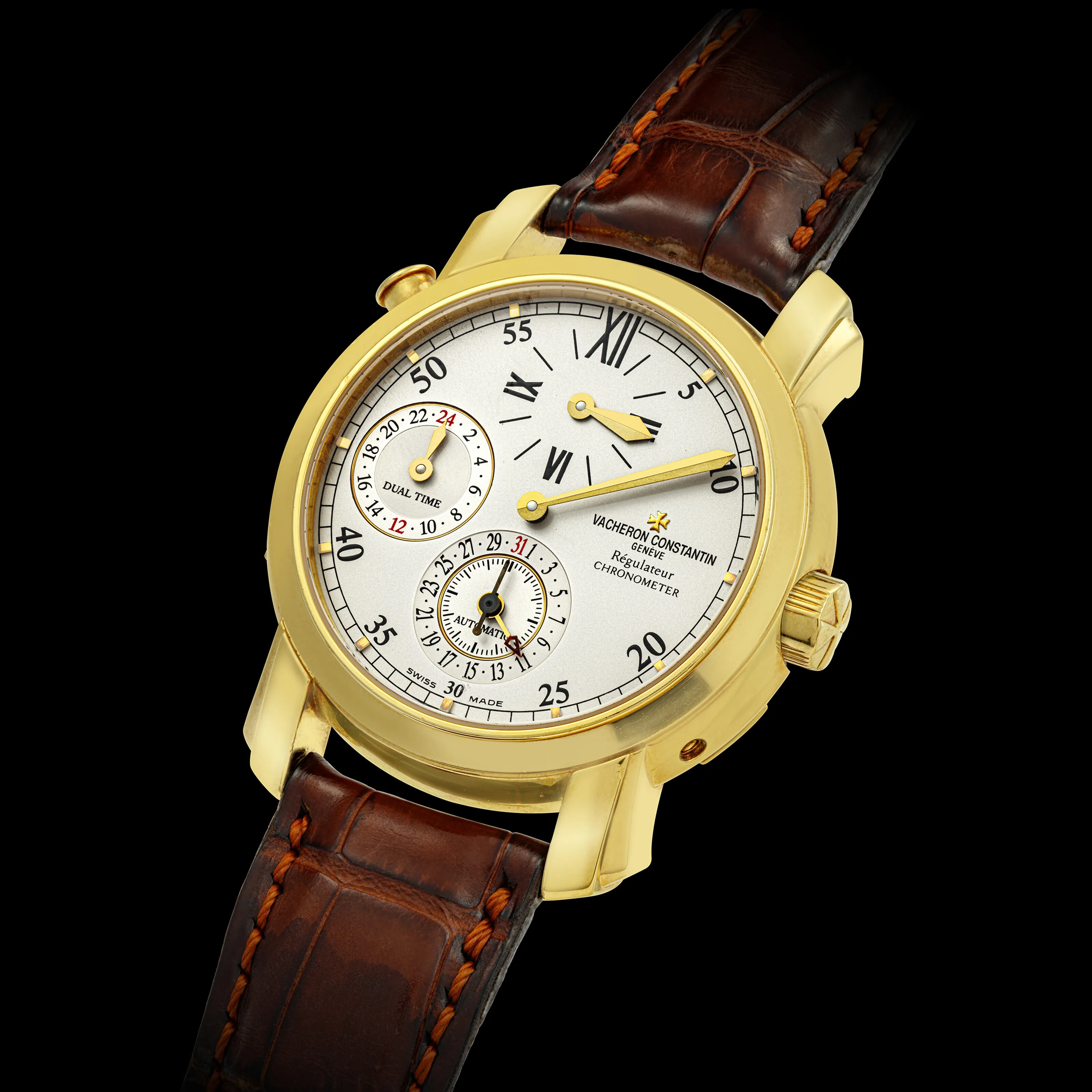 Vacheron Constantin Malte 42005 38mm Yellow gold Silver