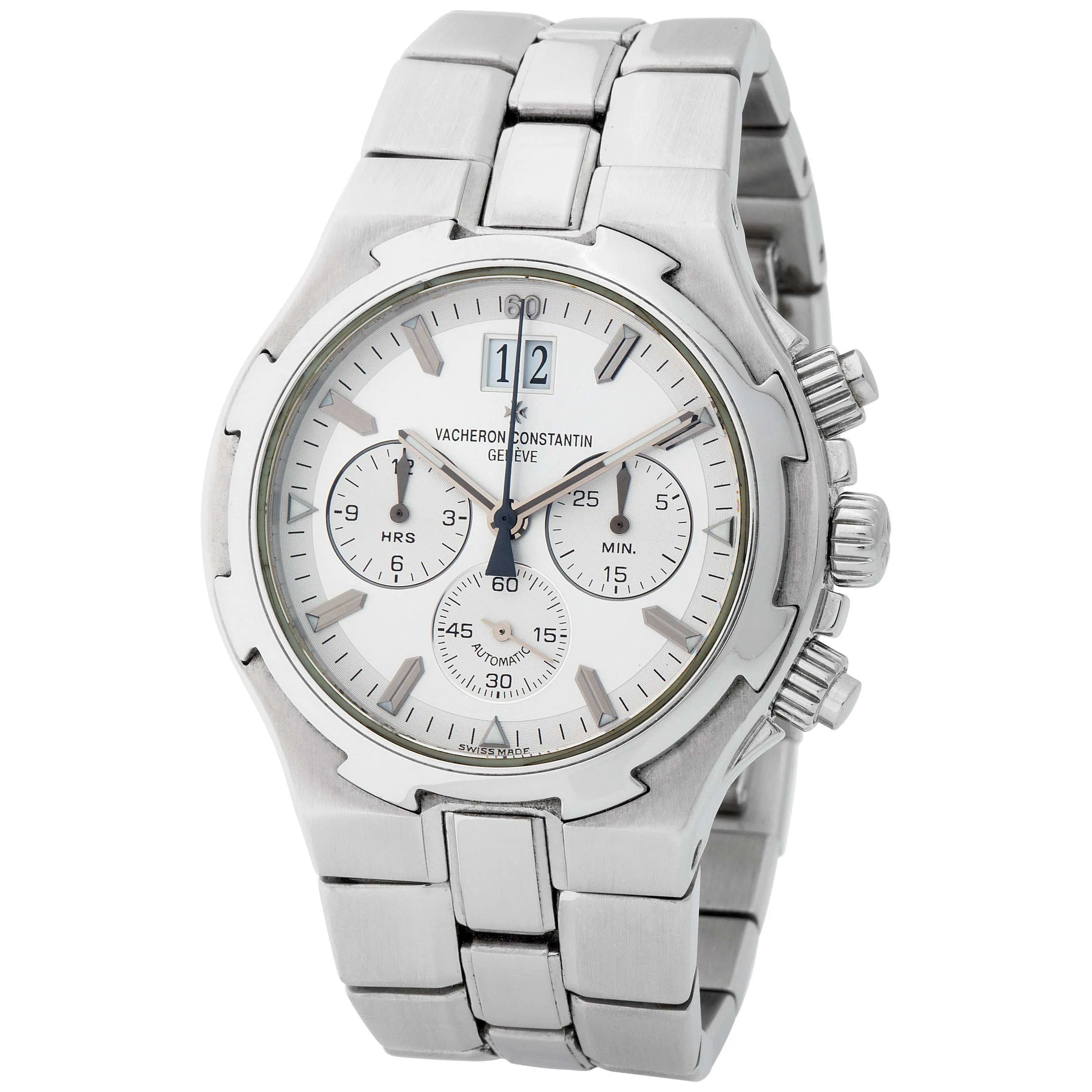 Vacheron Constantin Overseas Chronograph 49140 42mm Stainless steel White