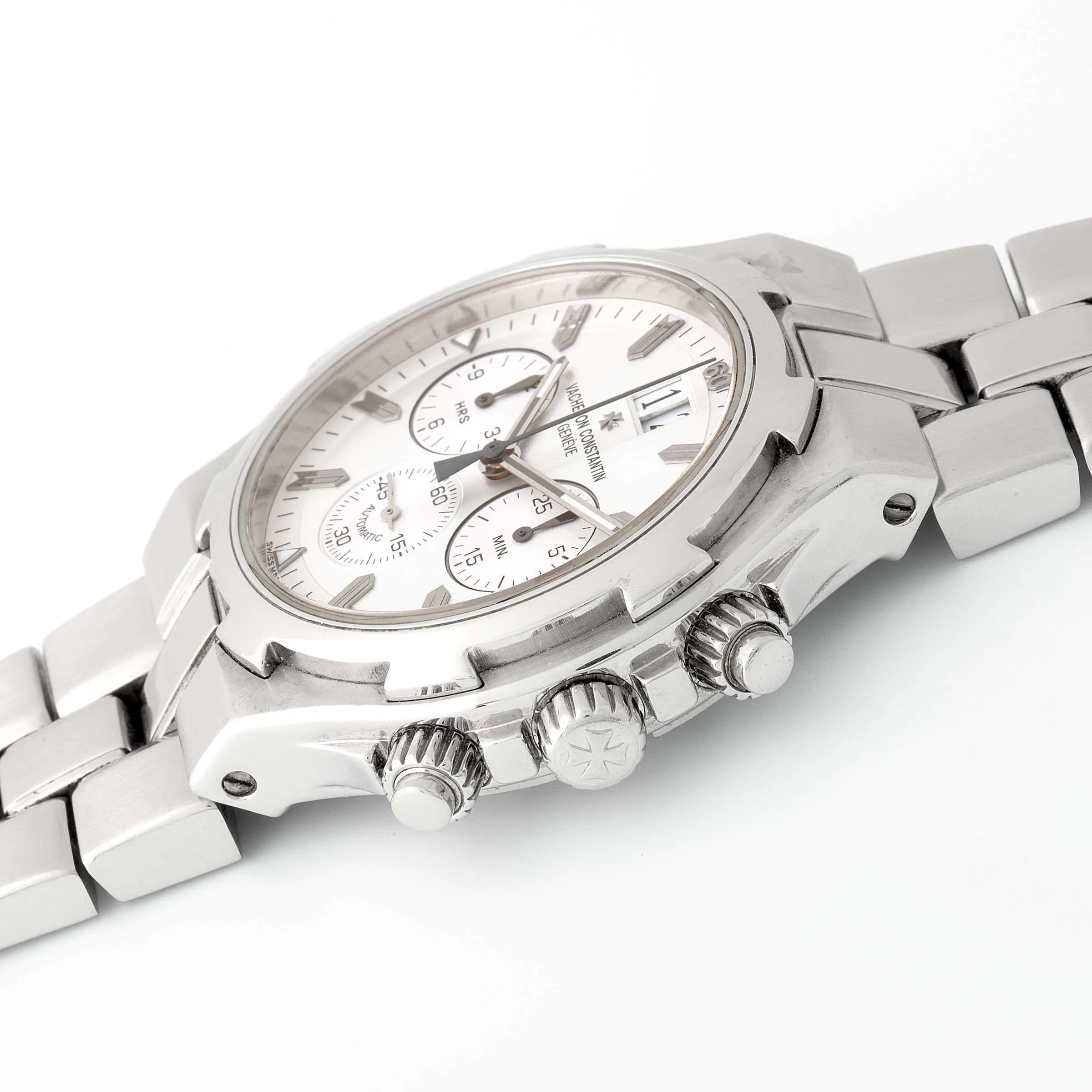 Vacheron Constantin Overseas Chronograph 49140 42mm Stainless steel White 3