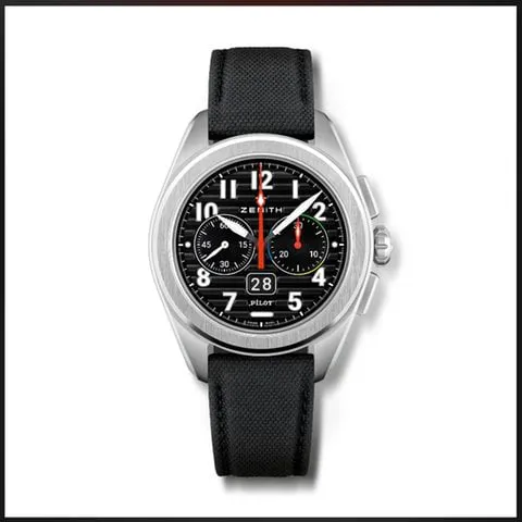 Zenith Pilot 03.4000.3652/21.I001 Stainless steel Black