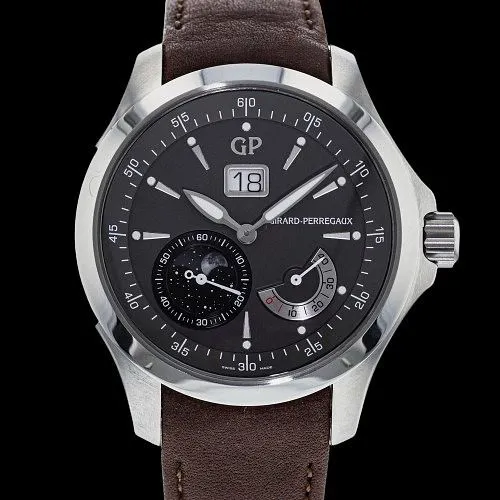 Girard-Perregaux Traveller 44mm Stainless steel Black