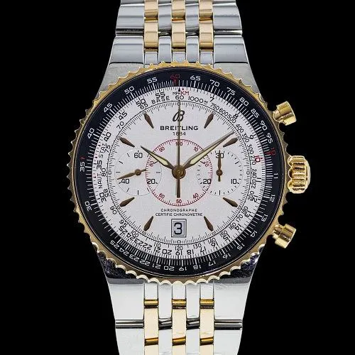 Breitling Montbrillant 47mm Rose gold and stainless steel White