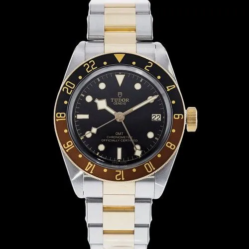 Tudor Heritage 41mm Yellow gold and stainless steel Black