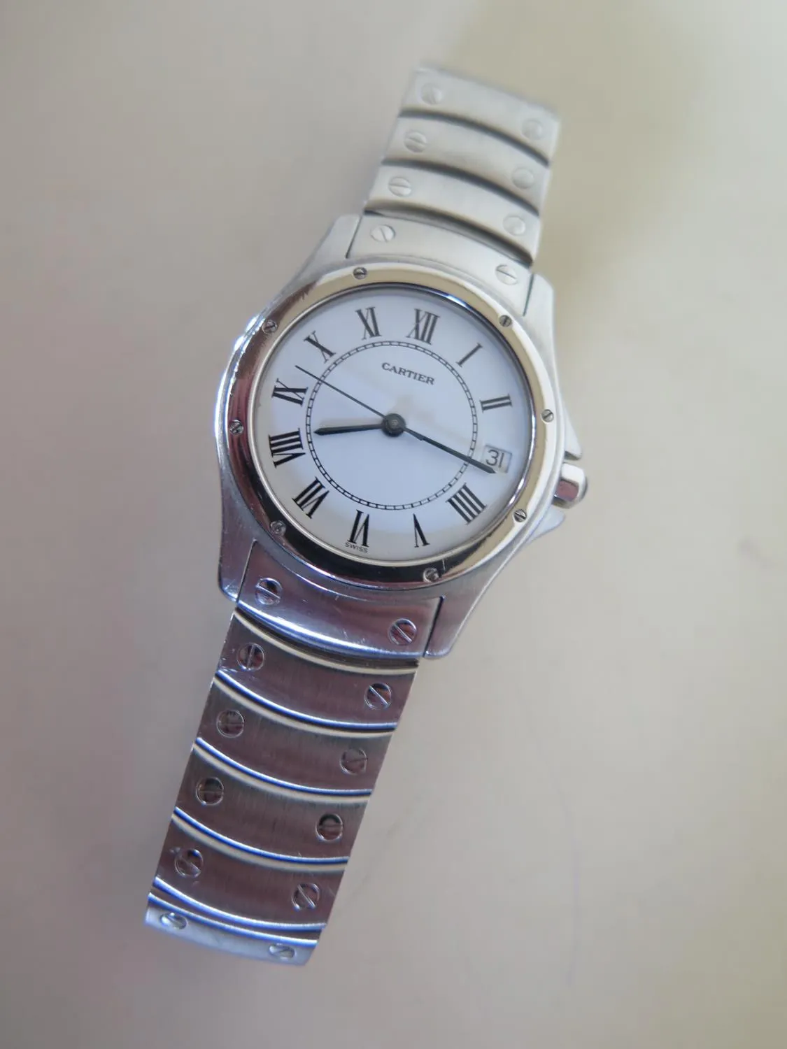 Cartier Santos 1920-1 36mm Stainless steel White 1