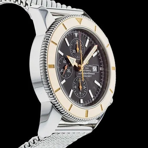 Breitling Superocean Heritage 46mm Yellow gold and stainless steel Black 3