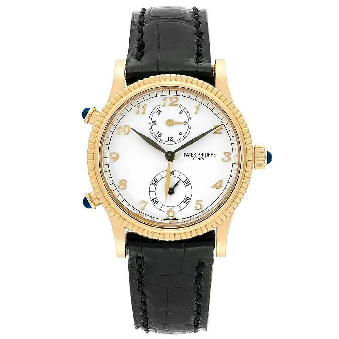 Patek Philippe Travel Time 4864 29mm Yellow gold White