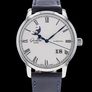 Glashütte Senator Panorama 40mm Stainless steel Silver