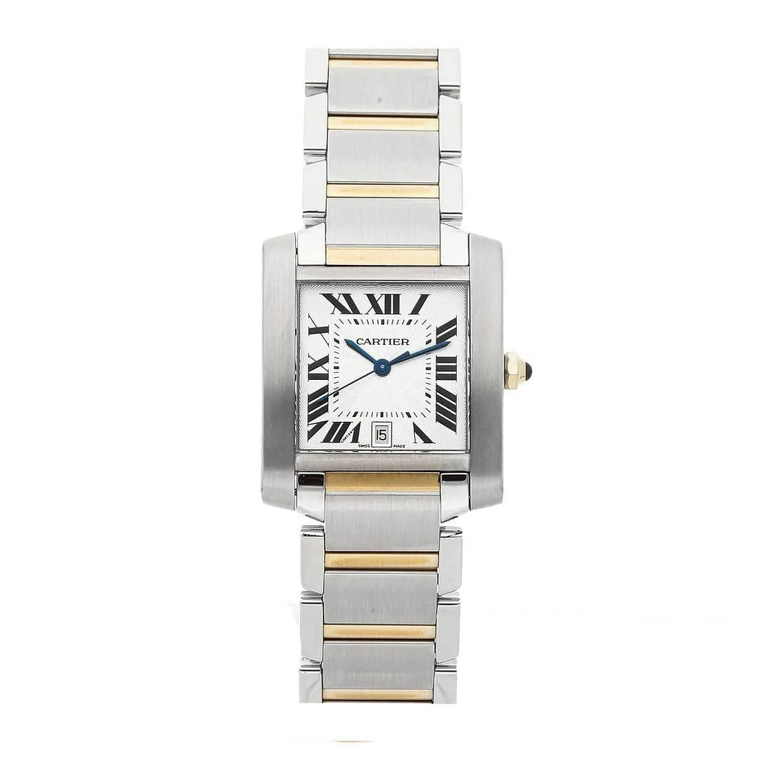 Cartier Tank Française W51005Q4 36.5mm Stainless steel White