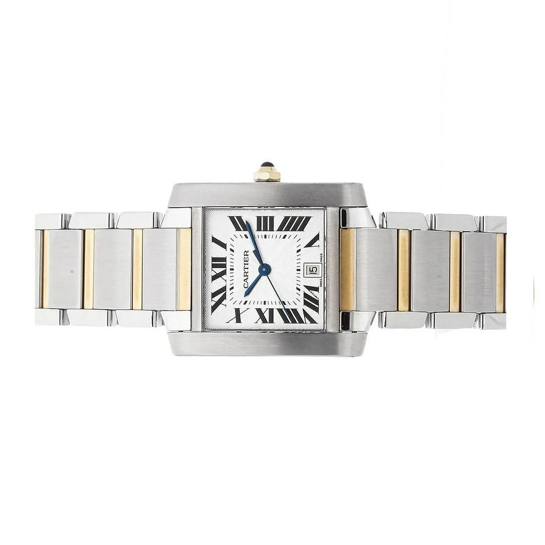 Cartier Tank Française W51005Q4 36.5mm Stainless steel White 1