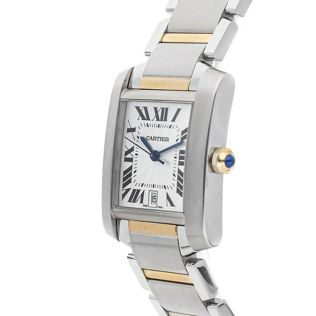 Cartier Tank Française W51005Q4 36.5mm Stainless steel White 2