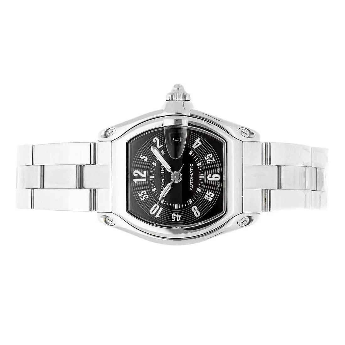 Cartier Roadster W62004V3 38mm Stainless steel Black 1