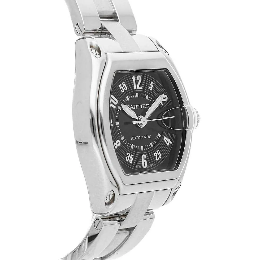 Cartier Roadster W62004V3 38mm Stainless steel Black 3