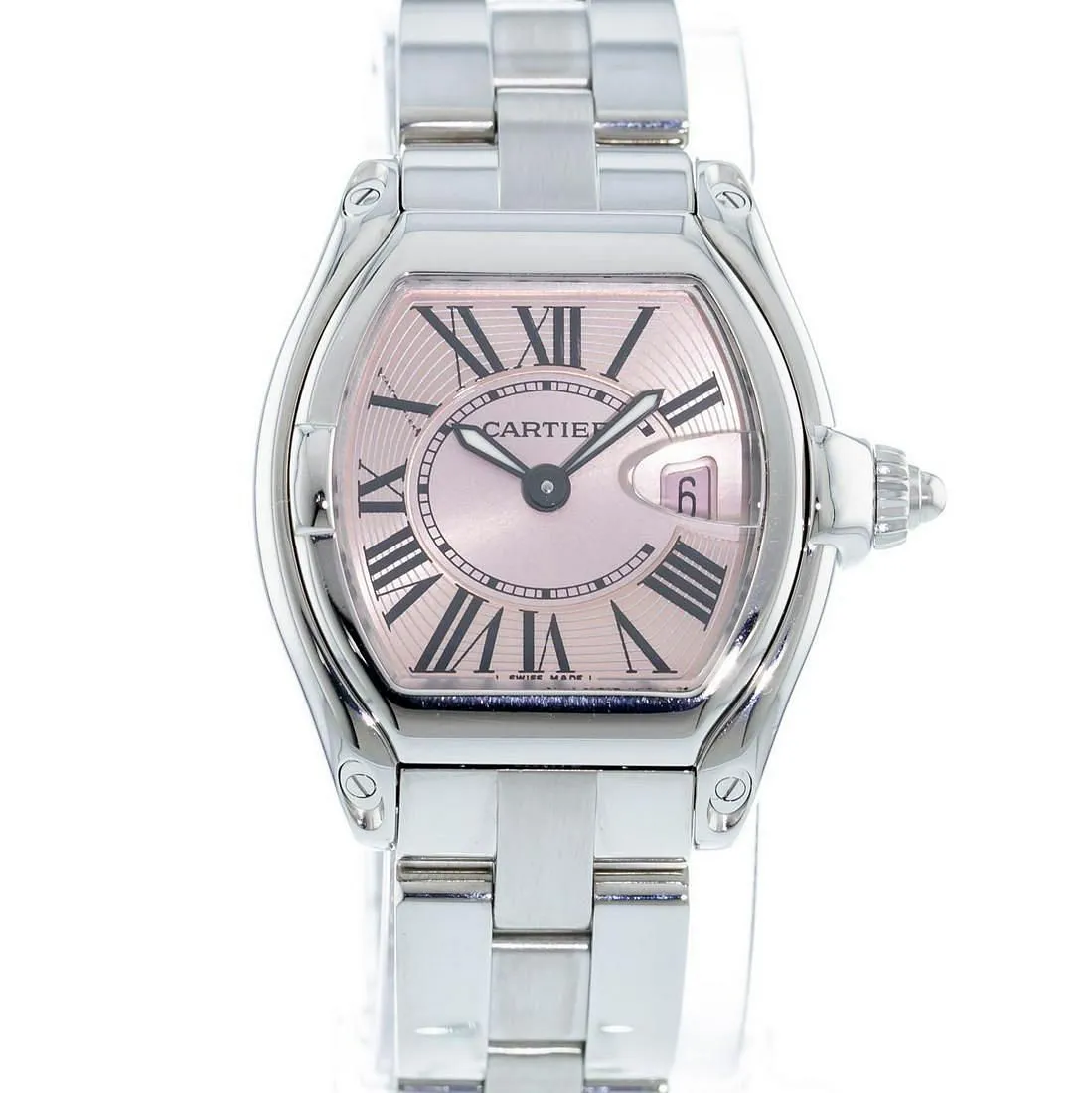 Cartier Roadster W62017V3 30mm Stainless steel Rose gold