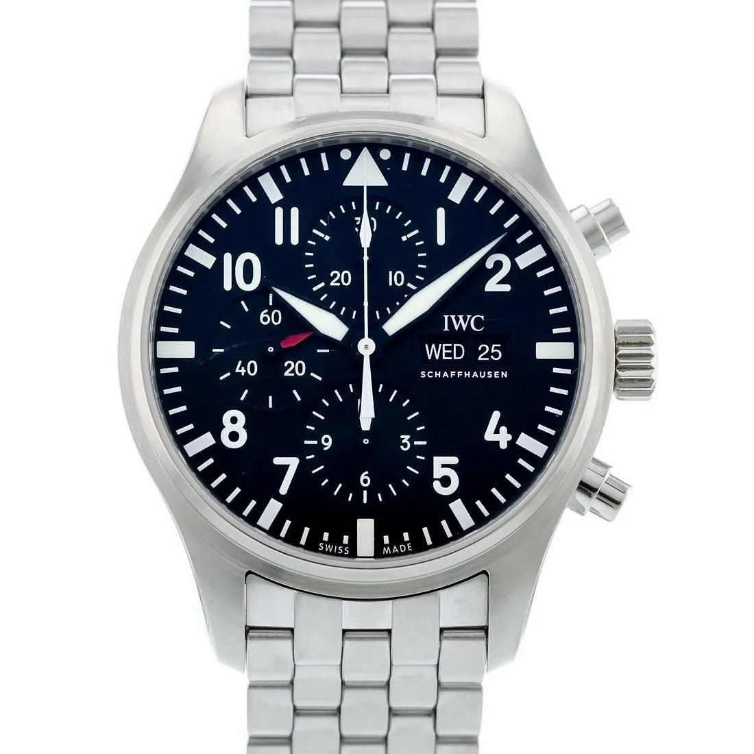 IWC Pilot IW377710 43mm Stainless steel Black