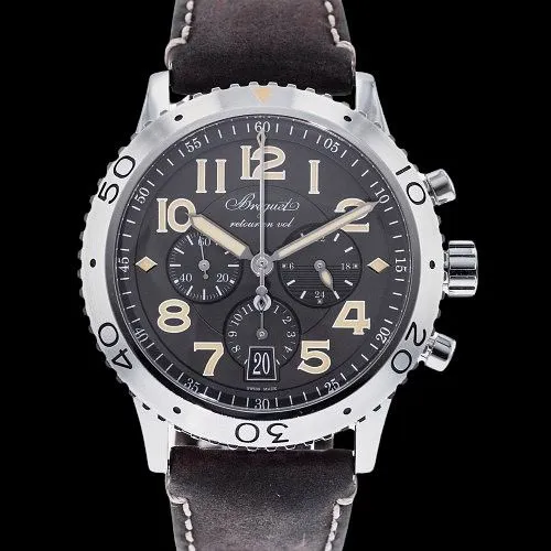 Breguet Type XXI 42mm Stainless steel Black