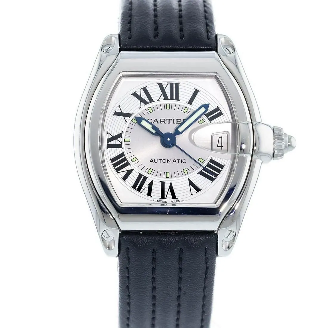 Cartier Roadster W62000V3 38mm Stainless steel Silver