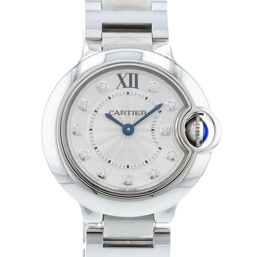 Cartier Ballon Bleu 28mm WE902073 28mm Stainless steel Silver