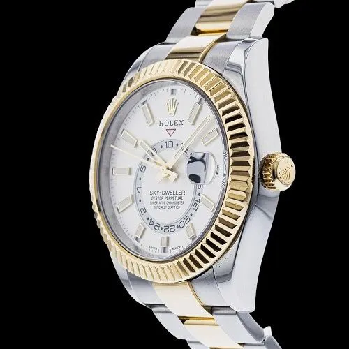 Rolex Sky-Dweller 42mm Yellow gold and stainless steel Silver 1