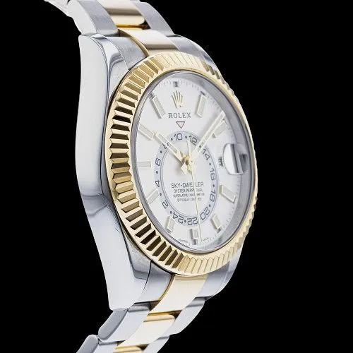 Rolex Sky-Dweller 42mm Yellow gold and stainless steel Silver 3