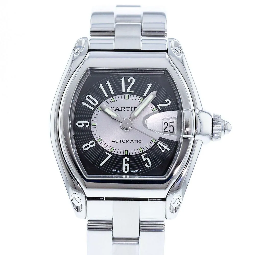 Cartier Roadster W62001V3 38mm Stainless steel Gray