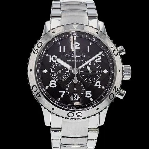 Breguet Type XXI 42.5mm Stainless steel Black