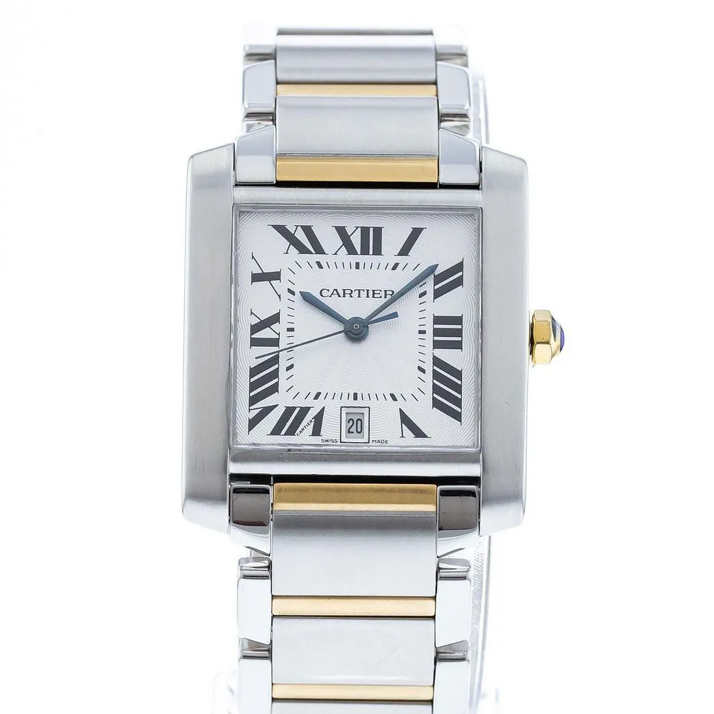 Cartier Tank Française W51005Q4 Yellow gold and Stainless steel Silver