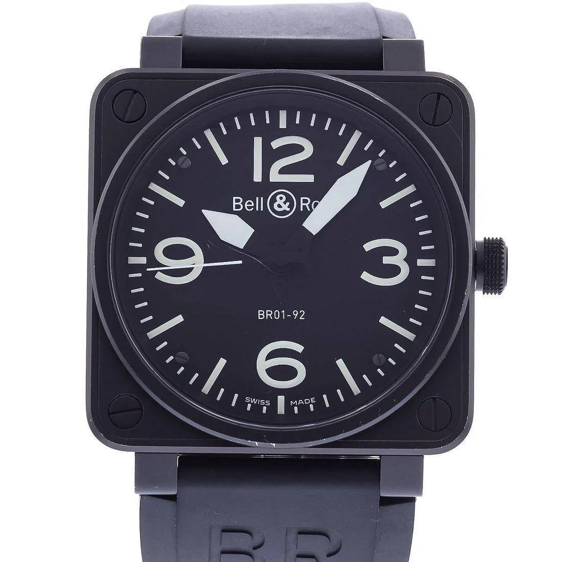 Bell & Ross BR 01 BR01-92-S 46mm Stainless steel and PVD Black