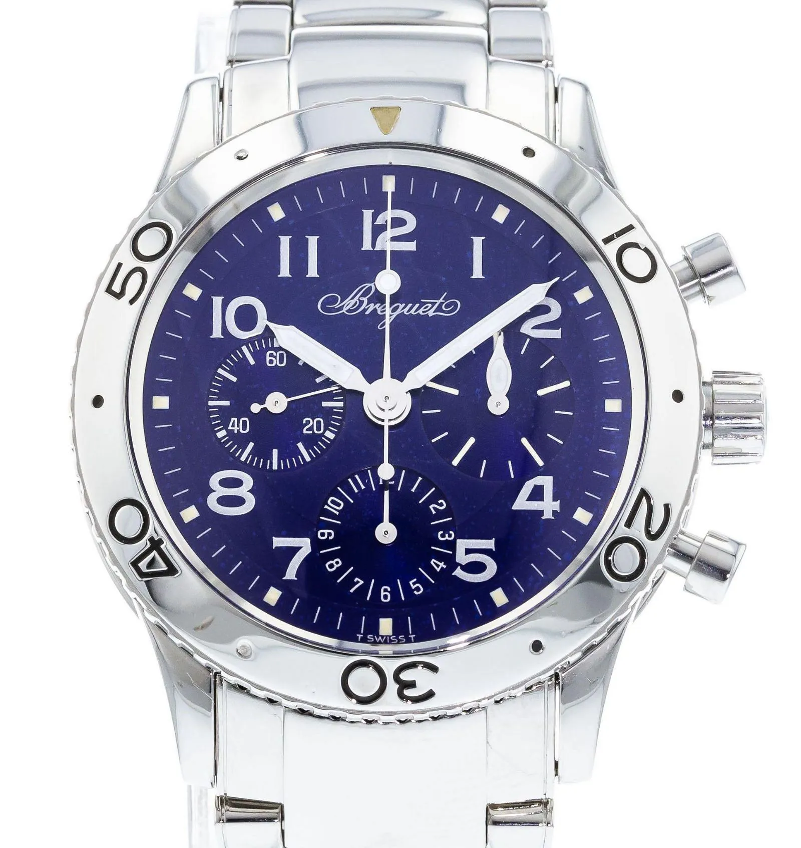 Breguet Type XX Aéronavale 40mm Stainless steel Blue