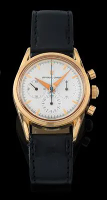 Universal Genève Compax 484.440 35mm Yellow gold White