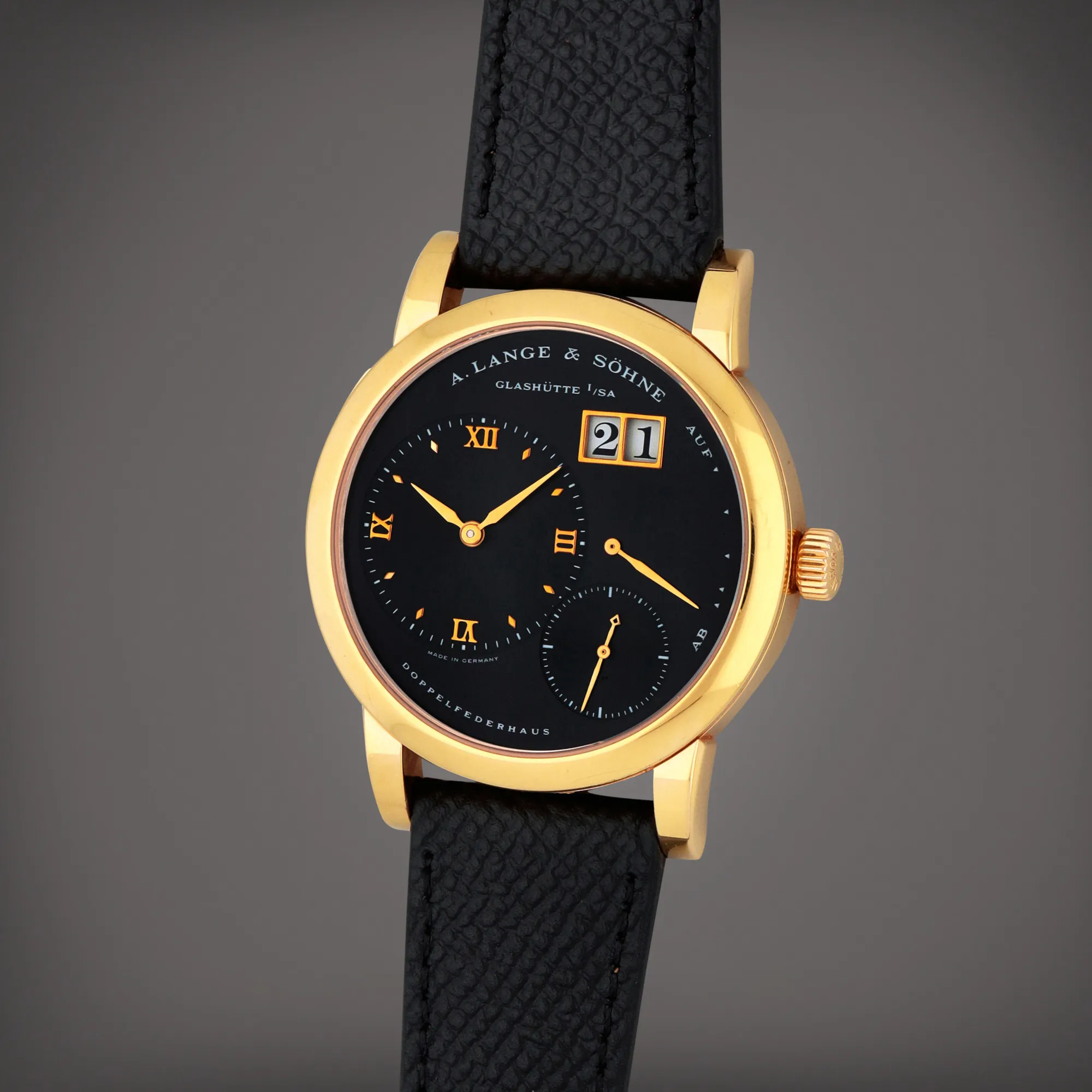 A. Lange & Söhne Lange 1 101.031 38.5mm Rose gold Black