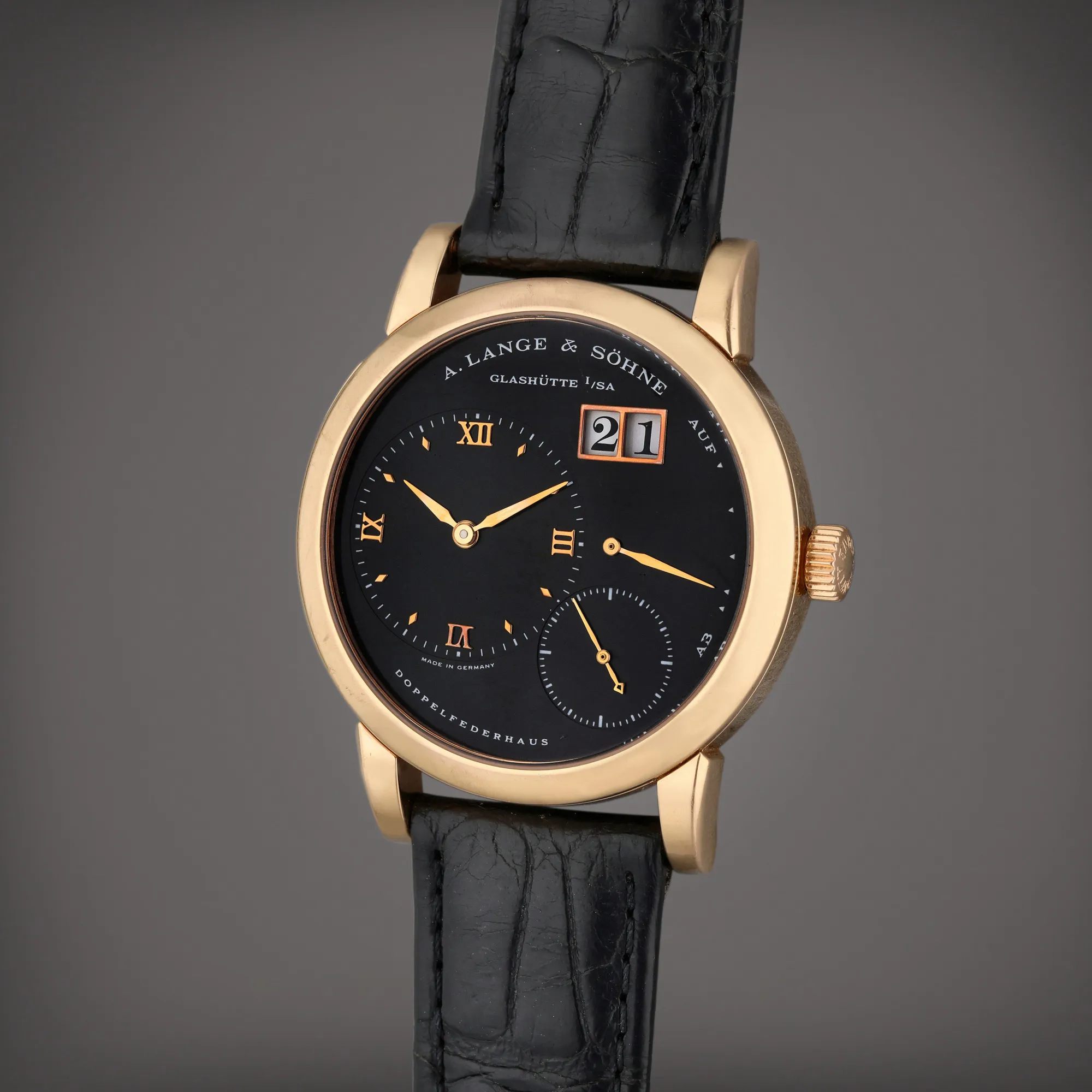 A. Lange & Söhne Lange 1 101.031 38.5mm Rose gold Black