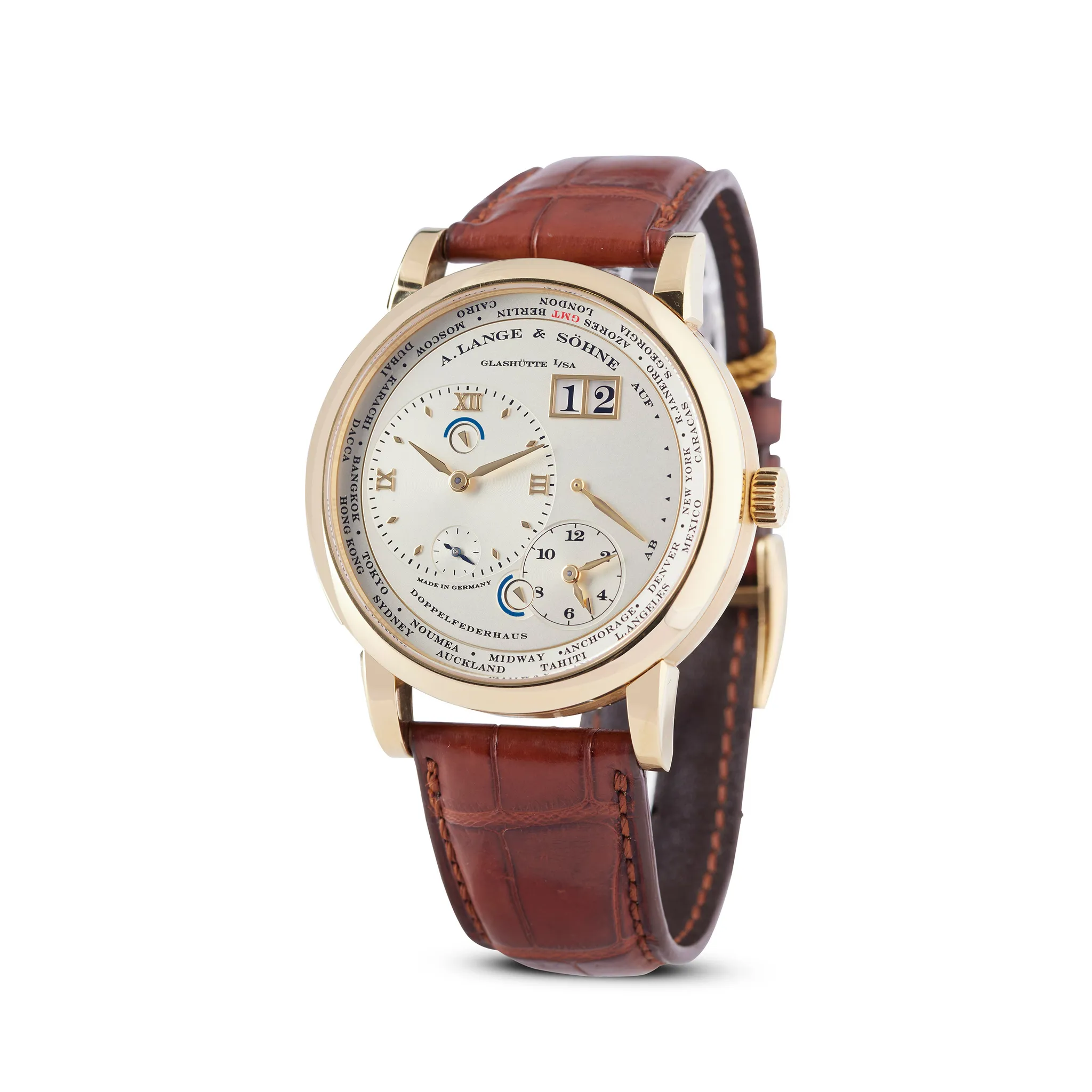 A. Lange & Söhne Lange 1 116.021/LS1161AA 42mm Yellow gold Silver