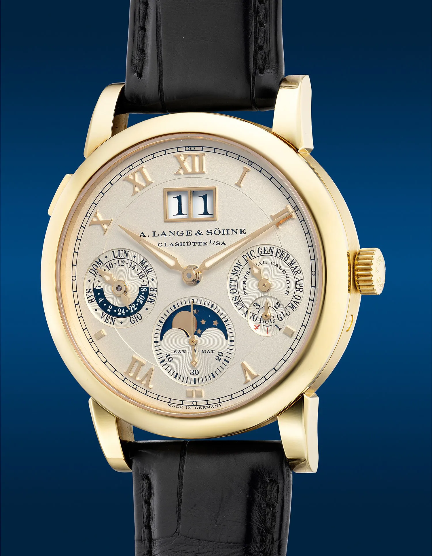 A. Lange & Söhne Langematik Perpetual 310.021 38.5mm Yellow gold Champagne